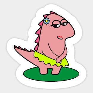 Cute dragon girl Sticker